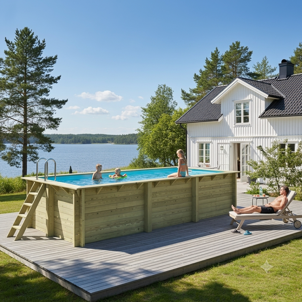 Träpool Ström – Enkla Poolen